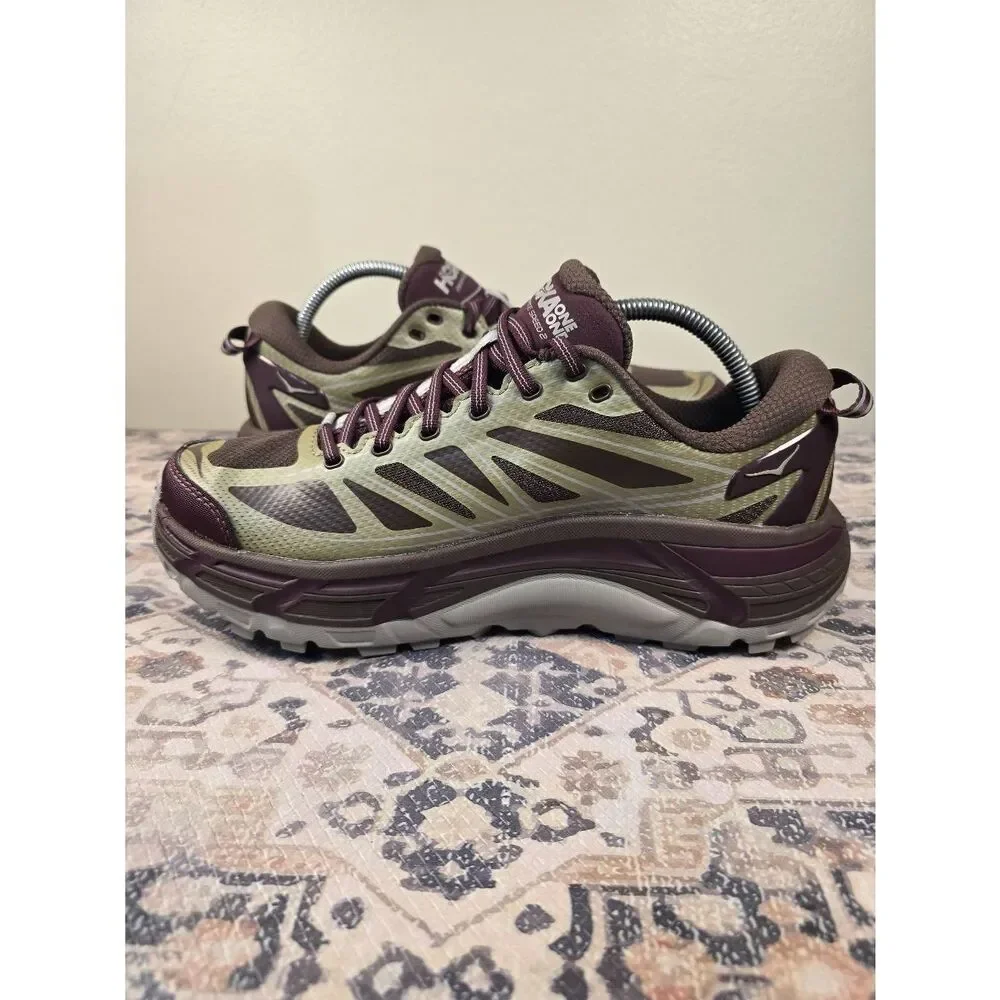 Hoka One One Mafate Speed 2 Maroon Men's  Running Shoes Size 9 Rare Colorway